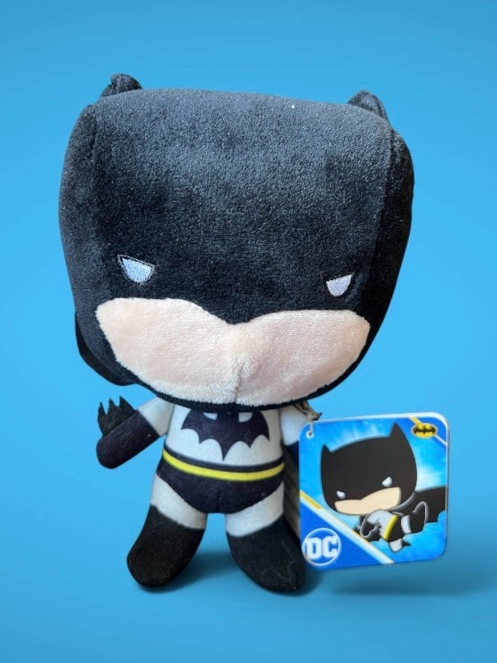 DC Batman Plush Toy - Black, Cream, Yellow